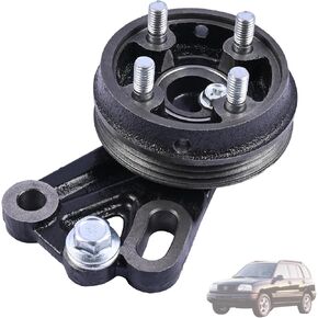 Engine Cooling Fan Pulley Bracket 17140-77E07 17140-77E06 Compatible with Suzuki Vitara 2.0L 1999-2003 Sidekick 1.8L 1996-1998 Replace 1714077E07 1714077E06 Pulley Cooling Fan