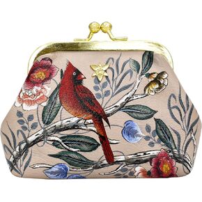 Anuschka Women’s Hand-Painted Genuine Leather Clasp Pouch with Key Fobs