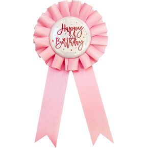It's My Birthday Badge Pin Satin Birthday Ribbon Pin for Girls Happy Birthday Brooch Pins Party Decorations