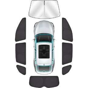 ZATOTOO Car Window Shades for 2019-2024 Toyota RAV4 Sun Shade for Windshield & Side Window, Blackout Car Window Cover for Privacy, Heat UV Ray Sun Blocker Privacy Window Curtain for Camp Nap,8Pack