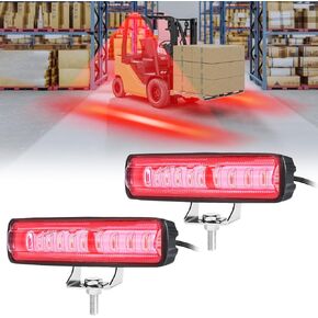 LED Forklift Safety Light - 2 Pack Warehouse Warning Light with Adjustable Mounting Bracket for Truck, AGV Security Indicator Spotlight Brightness (Blue)