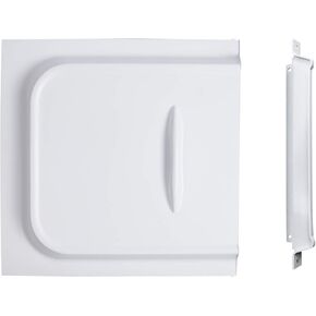 RVMATE Screen Door Slide with Slide Stop, 12" Panel for RV, Trailer, Camper, Motor Home, White