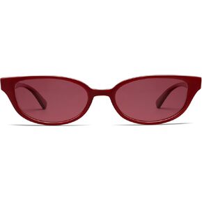 VANLINKER Retro Semi Oval Polarized Sunglasses for Women Men Trendy Small 90s Style Vintage Narrow Rectangle Frame VL9833