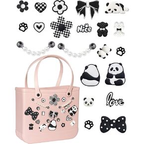 Mon Caramel Resin Beach Bag Accessories Charms,Resin Beach Totes Accessories Inserts,Daisy Flower Bag Charms