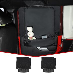 JeCar Rear Window Screen Cover Side Window Mesh Sun Shade with Storage Bag Compatible with Jeep Wrangler TJ JK JL & Gladiator JT 1997-2023, for Privacy Blackout/Bug in Kuwait