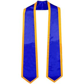 Graduation Honor Stole Classic End with Trim, Graduation Sash Scarf for High School, College and University Graduates