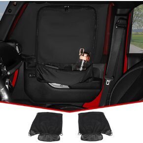 JeCar Rear Window Screen Cover Side Window Mesh Sun Shade with Storage Bag Compatible with Jeep Wrangler TJ JK JL & Gladiator JT 1997-2023, for Privacy Blackout/Bug