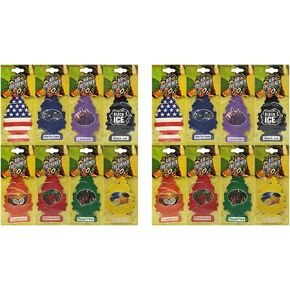 Tree Car Air Freshener Hanging Paper Home Bathroom Freshener Natural Scented Tea Paper Car Hanging Accessories (8 Pcs)