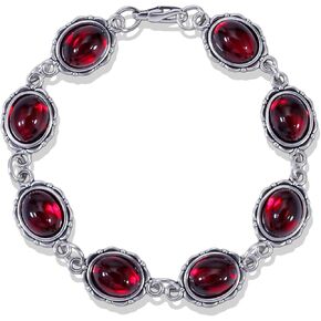 Gothic Bracelet Red Black Crystal Retro Grunge Bracelets Vampire Witch Bracelet for Women Goth Vintage Victoria Renaissance Jewelry Emo Accessorie Halloween
