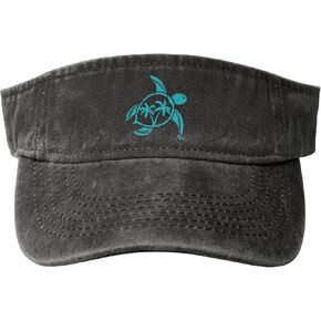 Women's Sea Turtle Sport Sun Visor Hat Adjustable Empty Top Golf Baseball Cap for Men Women Golf Tennis