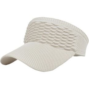Knitted Sun Visor Hat Outdoor Sports Running Summer Elastic Cap for Women Men Adults in Kuwait
