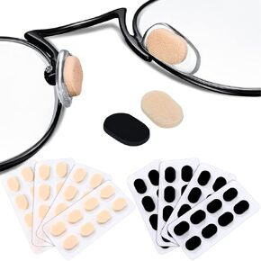 Frienda 96 Pairs Sponge Glasses Nose Pads Soft Foam Self Adhesive Nose Pads Drop Shaped Anti-slip Eyeglass Nose Pads