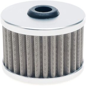 Billet Aluminum Stainless Steel Oil Filter for Dirt Bikes Motorcycle Quad ATV Replace KN112 CH6015 15410KF 520101053 3088036 K520101503, Corrosion Resistance Reusable and High Flow