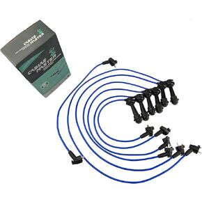 High Performance Spark Plug Wires Compatible with GS300 SC300 Supra 3.0L L6 2JZ-GE 1992-1997 Blue