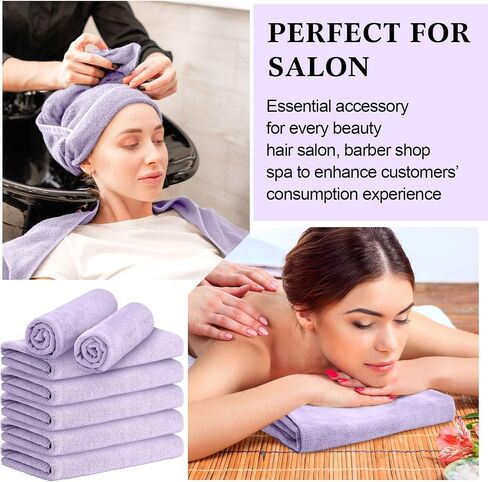 36 Pcs Microfiber Gym Towel 16 x 28 in Bleach Proof Towels Absorbent Soft Sweat Towels Quick Dry Lightweight Towel for Hand Salon Bath Spa Hotel Pool Home Hair Care, Light Grey in Saudi Arabia
