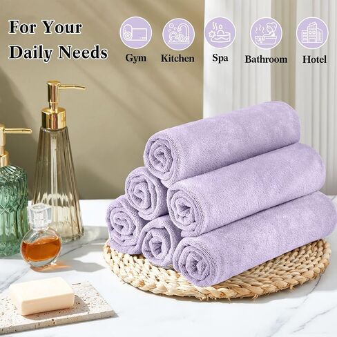 36 Pcs Microfiber Gym Towel 16 x 28 in Bleach Proof Towels Absorbent Soft Sweat Towels Quick Dry Lightweight Towel for Hand Salon Bath Spa Hotel Pool Home Hair Care, Light Grey in Saudi Arabia