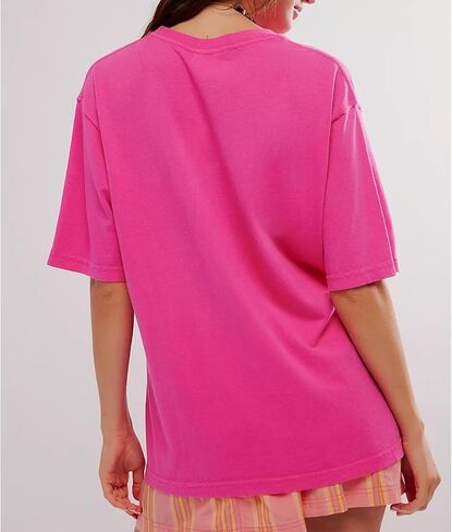 Y2k Womens Oversized Fruit Graphic Print Tees Shirts Vintage Flower Baggy Tshirt Tops Coastal Clothes Aesthetic in Saudi Arabia