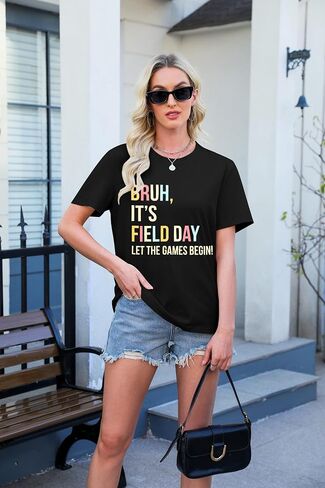 Field Day Shirts for Women Bruh It's Field Day Let The Games Begin Shirt Teacher Life T-Shirt Fun Day Tees in Saudi Arabia