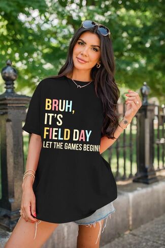 Field Day Shirts for Women Bruh It's Field Day Let The Games Begin Shirt Teacher Life T-Shirt Fun Day Tees in Saudi Arabia