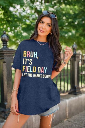 Field Day Shirts for Women Bruh It's Field Day Let The Games Begin Shirt Teacher Life T-Shirt Fun Day Tees in Saudi Arabia