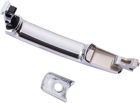 Exterior Door Handle Front Left Driver Side for Nissan Rogue 2010-2013,Nissan Murano 2003-2007,Infiniti FX35 FX45 2003-2008 - Without Smart Key - Replace# 80640-CA012 - Chrome in Kuwait