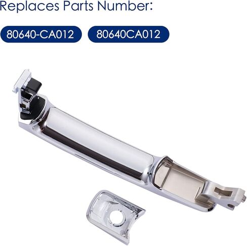 Exterior Door Handle Front Left Driver Side for Nissan Rogue 2010-2013,Nissan Murano 2003-2007,Infiniti FX35 FX45 2003-2008 - Without Smart Key - Replace# 80640-CA012 - Chrome in Kuwait