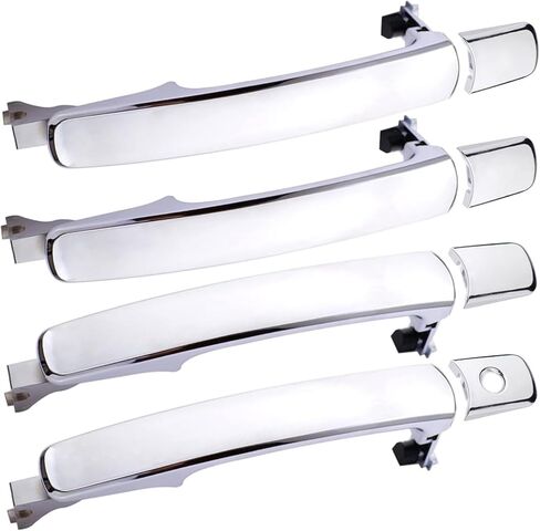 Exterior Door Handle Front Left Driver Side for Nissan Rogue 2010-2013,Nissan Murano 2003-2007,Infiniti FX35 FX45 2003-2008 - Without Smart Key - Replace# 80640-CA012 - Chrome in Kuwait