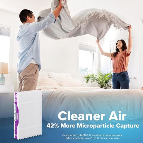 Filtrete 16x25x4 استبدال مرشح الهواء القابل لإعادة التعبئة ، MPR 1550 ، MERV 12 ، بكتيريا مسببة للحساسية والفيروس ، 2 حزمة ، والاستخدام مع إطار مرشح الهواء القابل لإعادة الاستخدام لمجموعة مرشح الهواء القابلة لإعادة ملء الفيليترت ، ل HVAC ، الفرن ، الفرن in Kuwait