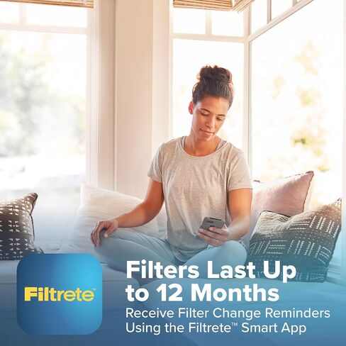 Filtrete 20x25x4 Refillable Air Filter replacement, MPR 1000, MERV 11, Allergen Defense, 2 Pack, use with reusable air filter frame of Filtrete Refillable Air Filter Kit 20x25x4, for HVAC, Furnace, AC in Saudi Arabia