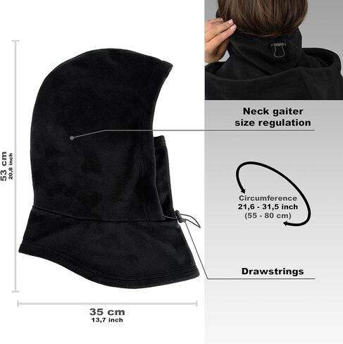 Fleece Balaclava فوق خوذة - خوذة دافئة Ninja غطاء محرك السيارة - القبعة المغطاة بالقطن القبعة القبعة Gaiter التزلج قناع التزلج in Kuwait