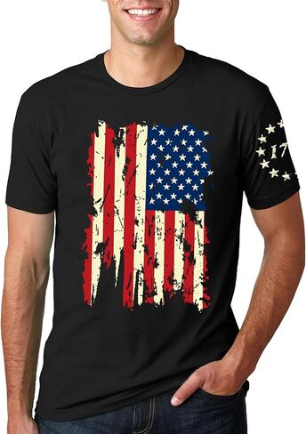 القمصان الأمريكية القمصان: 4 يوليو تي شيرت وطني تي شيرت الولايات المتحدة الأمريكية طباعة يوم الاستقلال قمم TEE TEE in Kuwait