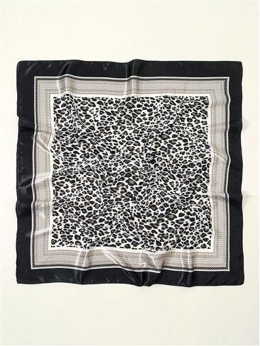 Floerns Women's Retro Silk Bandana Leopard Print Headscarf Boho Square Hair Scarf in Saudi Arabia