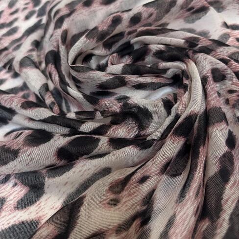 ZGMYC Fashion Leopard Print Hijab Scarf for Women Instant Jersey Hijab Head Wraps Sheer Beach Scarf Sunscreen Shawls in Saudi Arabia