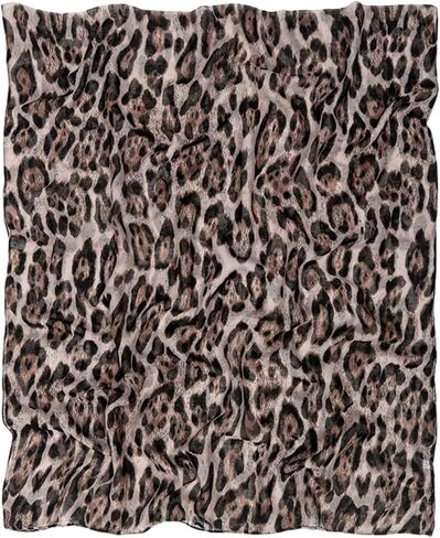 ZGMYC Fashion Leopard Print Hijab Scarf for Women Instant Jersey Hijab Head Wraps Sheer Beach Scarf Sunscreen Shawls in Saudi Arabia