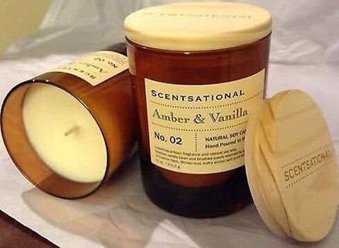 Scentsational Candles | Vetiver Vanilla No. 09 | Apothecary Collection | Luxury Scented Soy Jar Candle | Hand Poured in The USA | Highly Scented & Long Lasting | 11 Oz. in Saudi Arabia