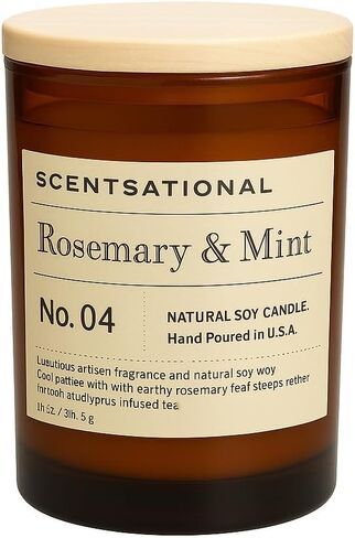 Scentsational Candles | Vetiver Vanilla No. 09 | Apothecary Collection | Luxury Scented Soy Jar Candle | Hand Poured in The USA | Highly Scented & Long Lasting | 11 Oz. in Saudi Arabia