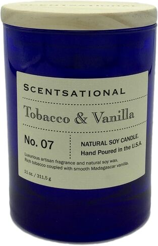 Scentsational Candles | Vetiver Vanilla No. 09 | Apothecary Collection | Luxury Scented Soy Jar Candle | Hand Poured in The USA | Highly Scented & Long Lasting | 11 Oz. in Saudi Arabia