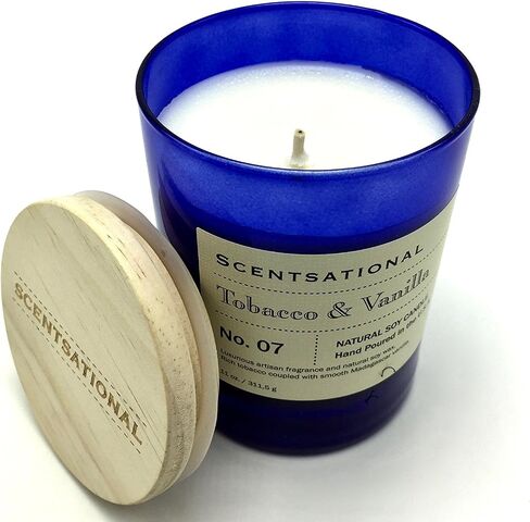 Scentsational Candles | Vetiver Vanilla No. 09 | Apothecary Collection | Luxury Scented Soy Jar Candle | Hand Poured in The USA | Highly Scented & Long Lasting | 11 Oz. in Saudi Arabia