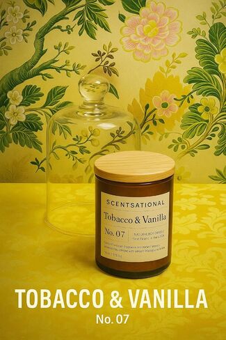 Scentsational Candles | Vetiver Vanilla No. 09 | Apothecary Collection | Luxury Scented Soy Jar Candle | Hand Poured in The USA | Highly Scented & Long Lasting | 11 Oz. in Saudi Arabia