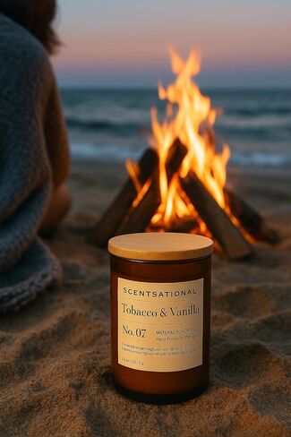 Scentsational Candles | Vetiver Vanilla No. 09 | Apothecary Collection | Luxury Scented Soy Jar Candle | Hand Poured in The USA | Highly Scented & Long Lasting | 11 Oz. in Saudi Arabia