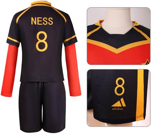 Anime Anime Cosplay Costume Bastard Munchen Red Uniform Ness Uniform Sports Suit Football Halloween in Saudi Arabia