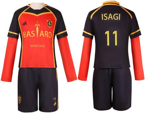 Anime Anime Cosplay Costume Bastard Munchen Red Uniform Ness Uniform Sports Suit Football Halloween in Saudi Arabia