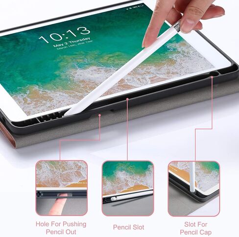 Keyboard Case for iPad 10.9 inch 10th Generation 2022, Built-in Pencil Holder, iPad 10th Gen Case with Keyboard, Multi-Angle,Backlit Wireless Detachable Keyboard, Flip Stand Cover, Black in Saudi Arabia