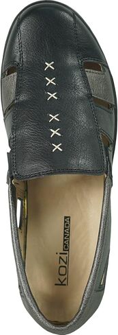 KOZI Women Comfort Casual Wedge Sandal Shoe Slip-On Loafer Mary Jane Round or Cap Toe with Removable Insole in Saudi Arabia