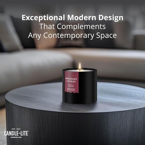 شموع شموع معطرة للشمعة للرجال ، عطر العسل الويسكي ، 16.25 أوقية جرة ، 3-Wick ، ​​51 ساعة من وقت الحرق ، والعلاج العطري المذكر مع رائحة طويلة الأمد ، هدية مثالية ليوم الأب وديكور المنزل in Kuwait