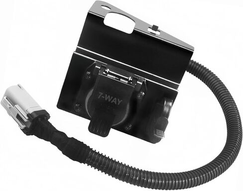 4-flat 7-way trailer tow tow wiring sluge ، محول الأسلاك متعدد الأسلاك متعدد الوظائف 4 و 7 ، متوافق مع شاحنات فورد F250 F350 Super Duty ، استبدل# 2C3Z-13A576-DA in Kuwait