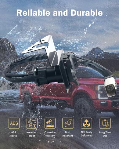 4-flat 7-way trailer tow tow wiring sluge ، محول الأسلاك متعدد الأسلاك متعدد الوظائف 4 و 7 ، متوافق مع شاحنات فورد F250 F350 Super Duty ، استبدل# 2C3Z-13A576-DA in Kuwait