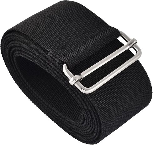 Luggage Strap Suitcase Belt- Nylon Travel Adjustable Baggage Accessory with Metal Buckle, Apply to Suitcase (8.2 Feet, Black) in Kuwait