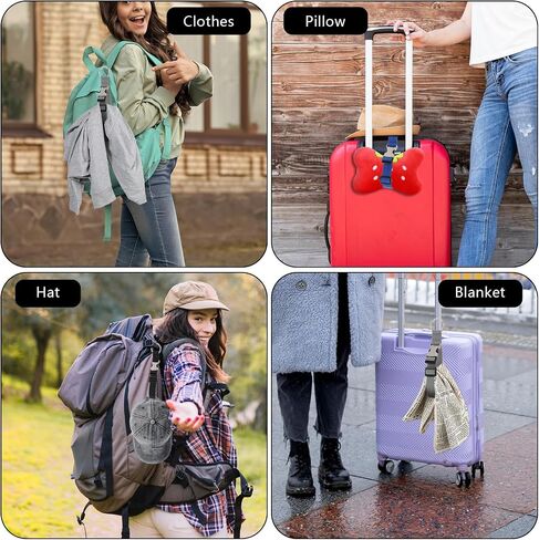 3PCS Add a Bag Luggage Straps Jacket Gripper, Heavy Duty Luggage Straps Baggage Suitcase Buckle Adjustable Suitcase Belt Travel Belt Luggage Accessories for Extra Bags(Black, Gray, Blue) in Saudi Arabia