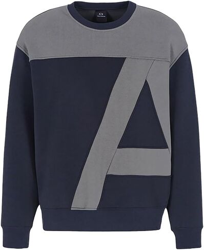 Armani Exchange Men Limited Edition A Line Logo Stretch Cotton Poly Sweatshirt in Kuwait